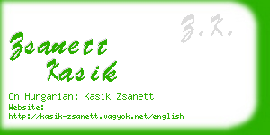 zsanett kasik business card